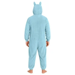 Lulu Monster Blå Onesie Dam Maskeraddräkt