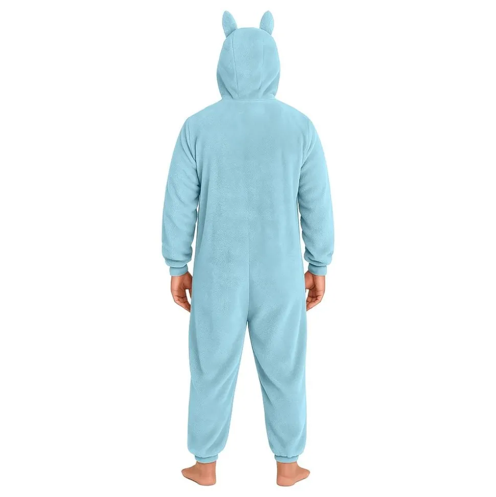 Lulu Monster Blå Onesie Dam Maskeraddräkt