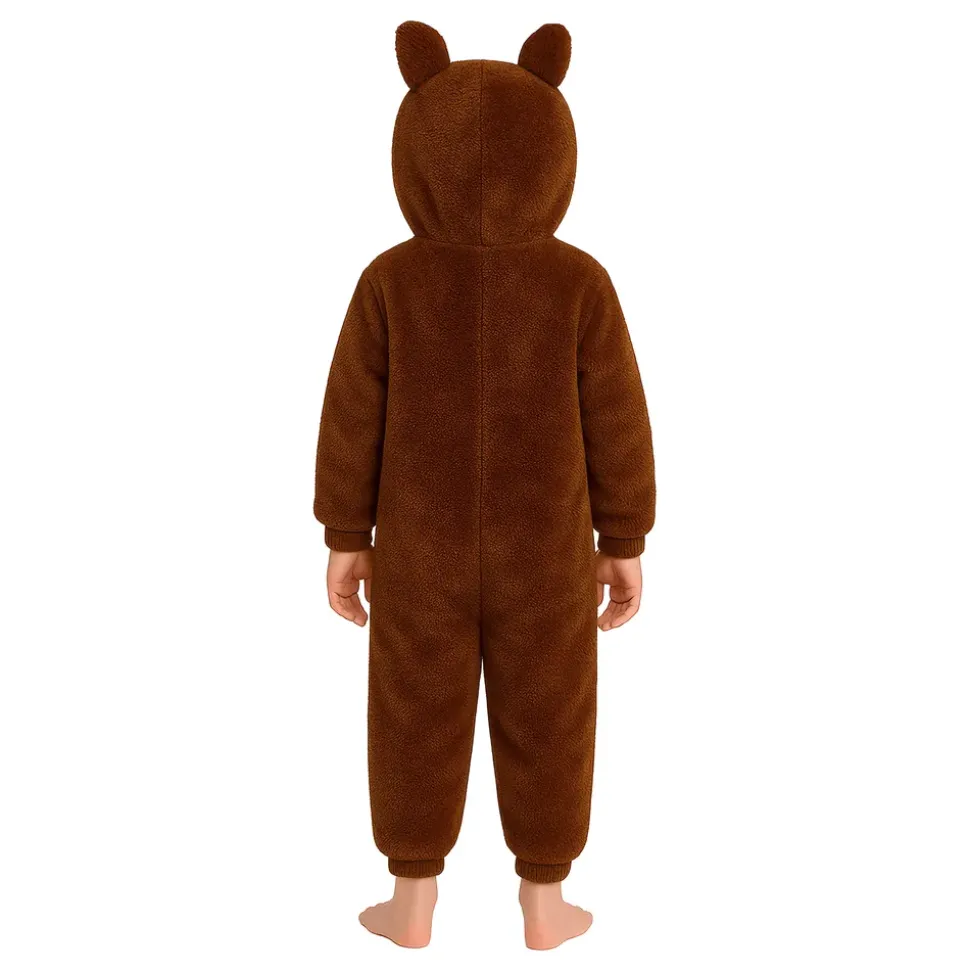 Lulu Monster Brun Onesie Barn Maskeraddräkt