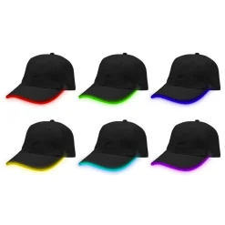 Lysande LED Keps Svart