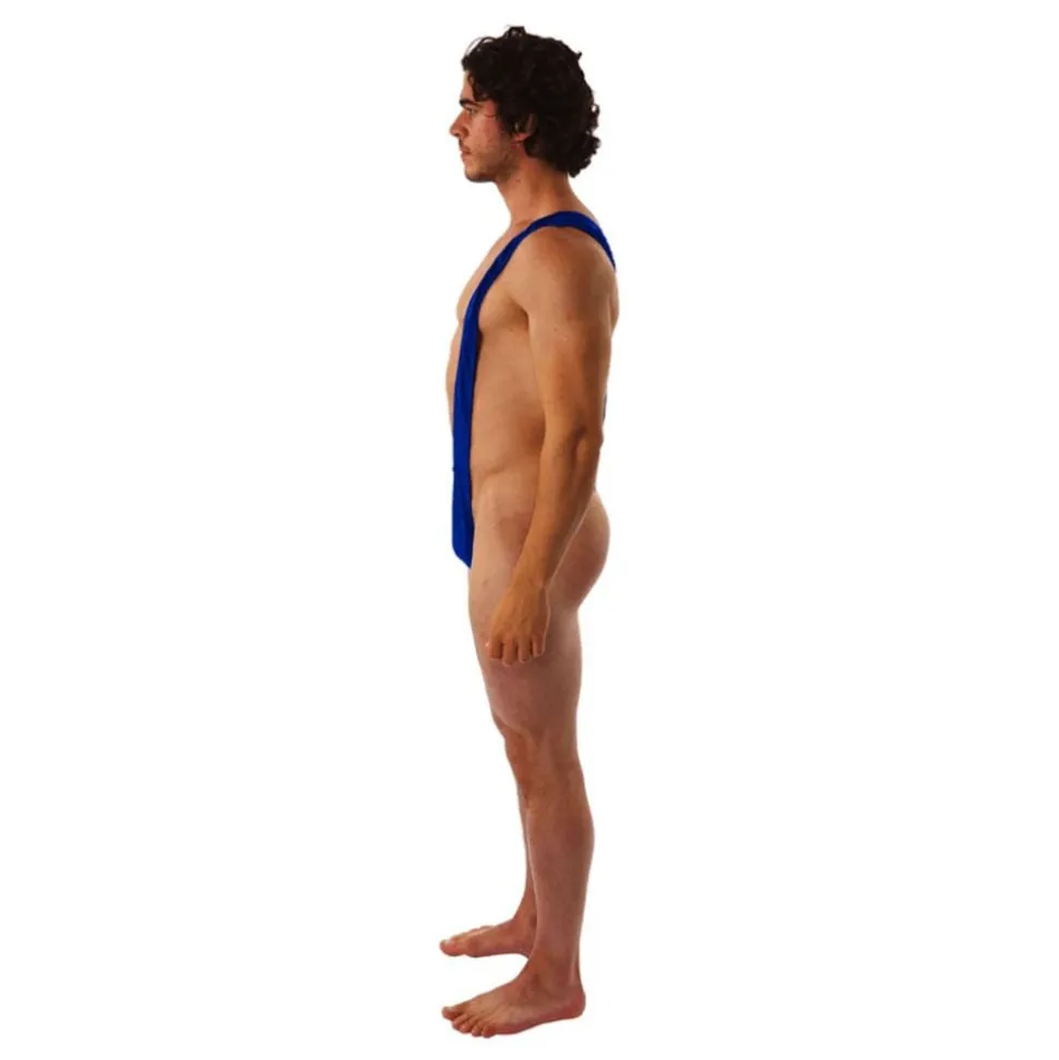 Mankini Blå/Gul