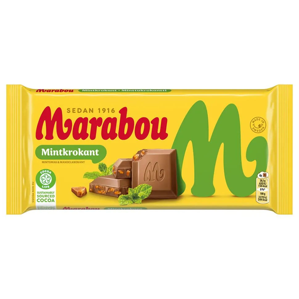 Marabou Mintkrokant Chokladkaka