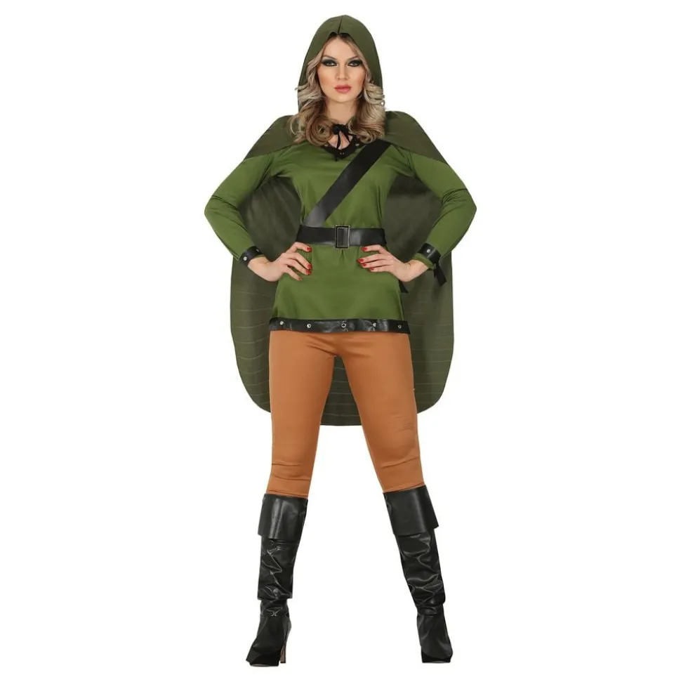 Medeltida Bågskytt Dam Maskeraddräkt