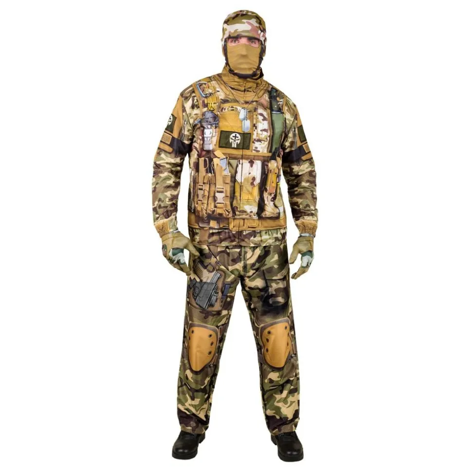 Militär Kamouflage Maskeraddräkt