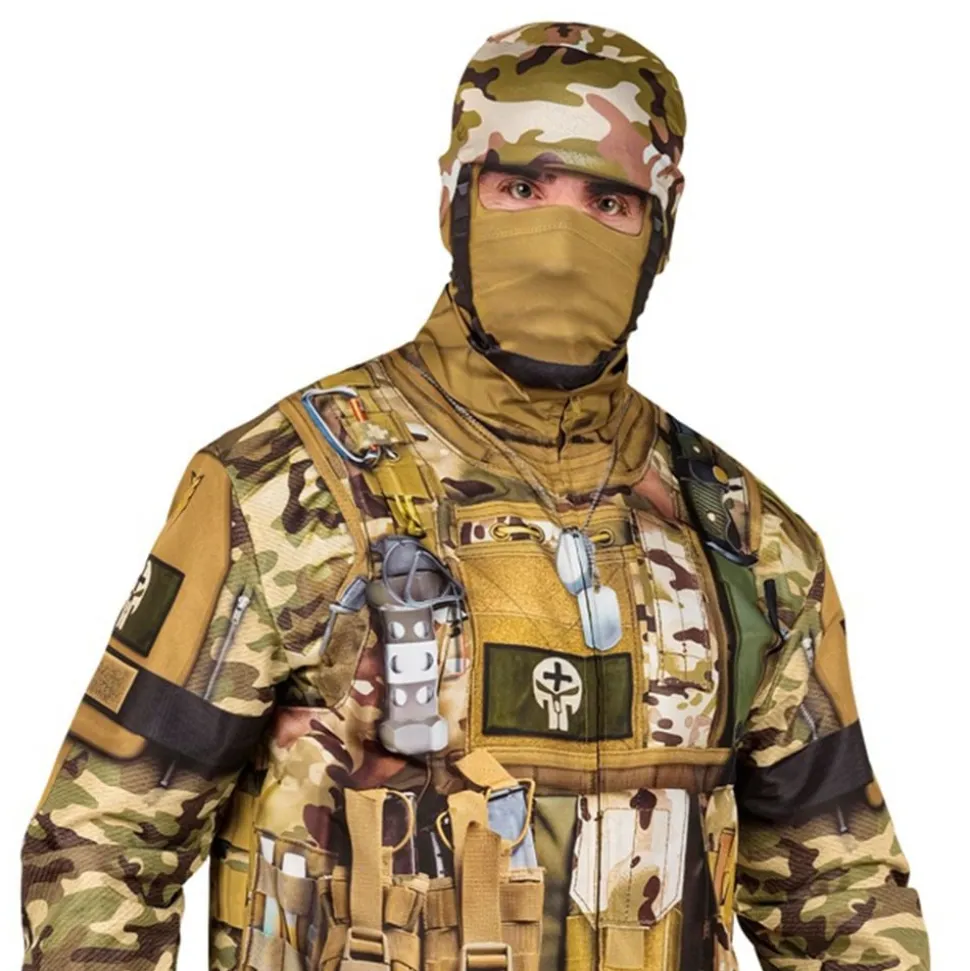 Militär Kamouflage Maskeraddräkt