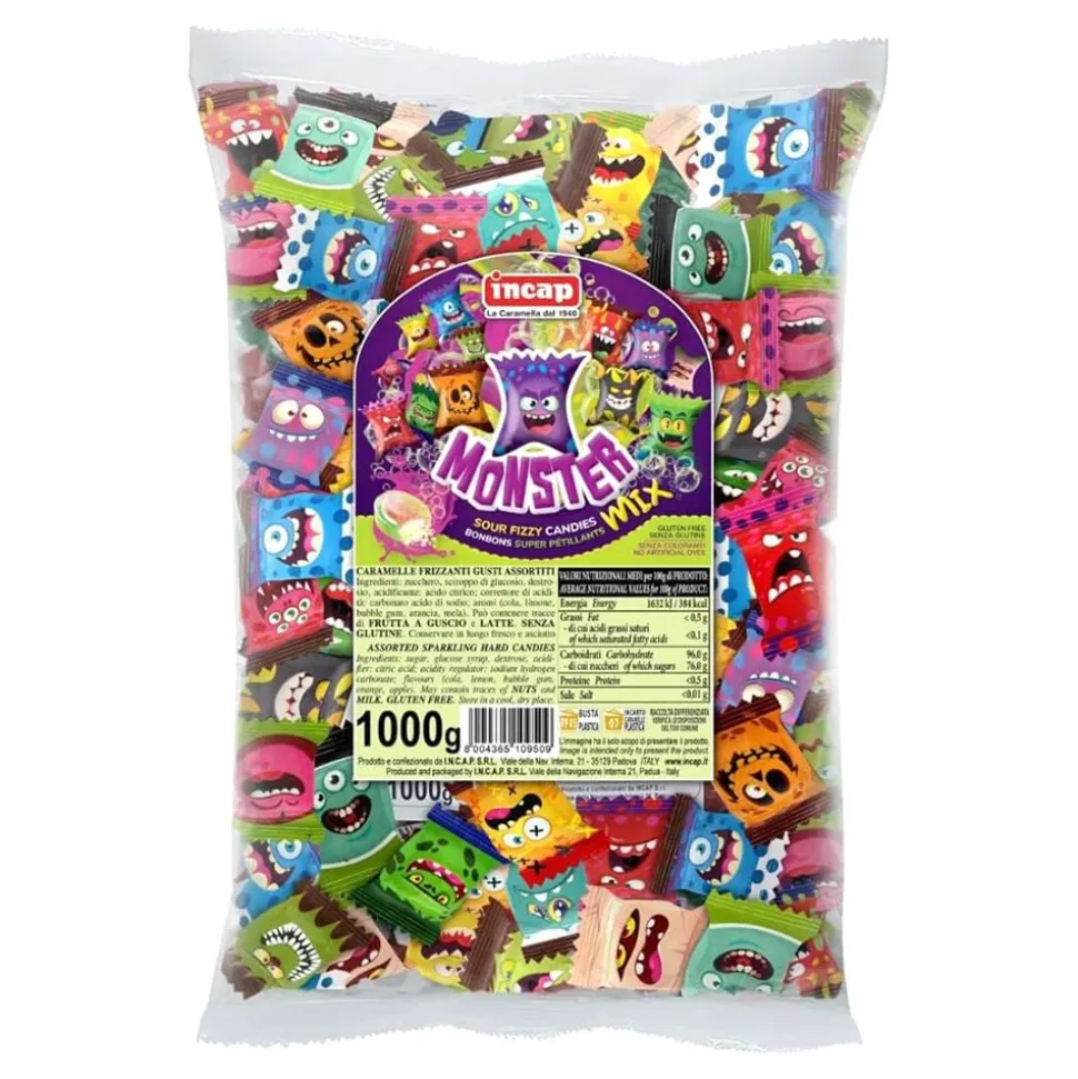 Monster Mix Sour Fizzy Candies Storpack