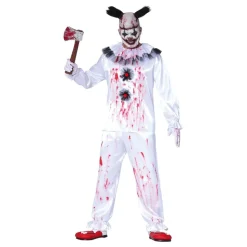 Mördarclown Vit Maskeraddräkt