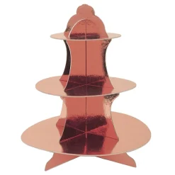 Muffinsställ Roséguld Metallic