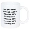 Mugg Jag Ger Alltid 100% På Jobbet