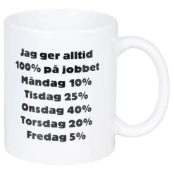 Mugg Jag Ger Alltid 100% På Jobbet