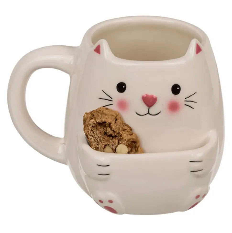 Mugg Katt Med Kakhållare