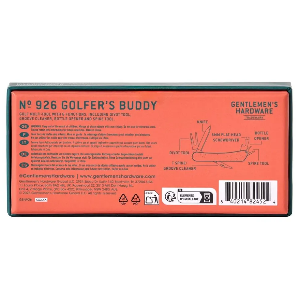 Multiverktyg för Golfaren- Golfer's Bu