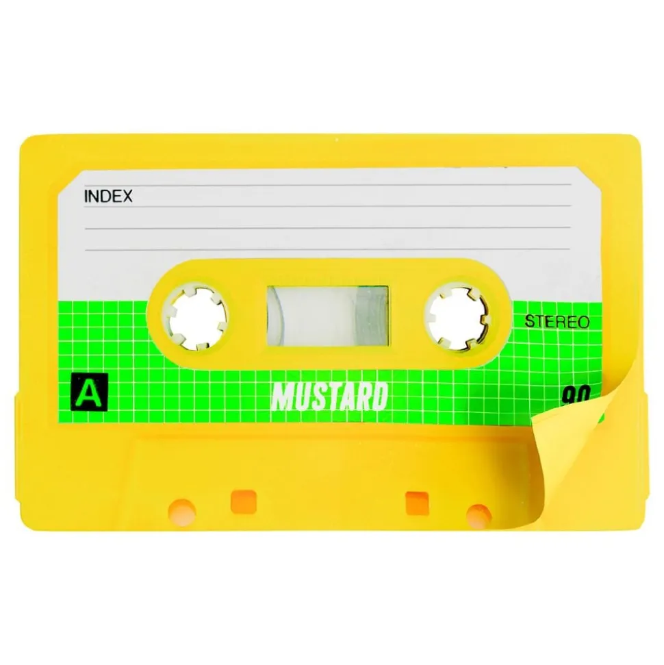 Mustard Cassette Sticky Notes