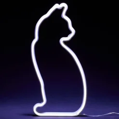 Mustard LED-lampa Katt Neon