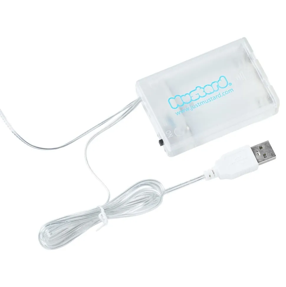 Mustard LED-lampa Katt Neon