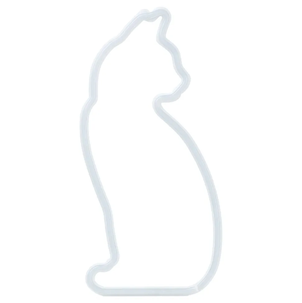 Mustard LED-lampa Katt Neon