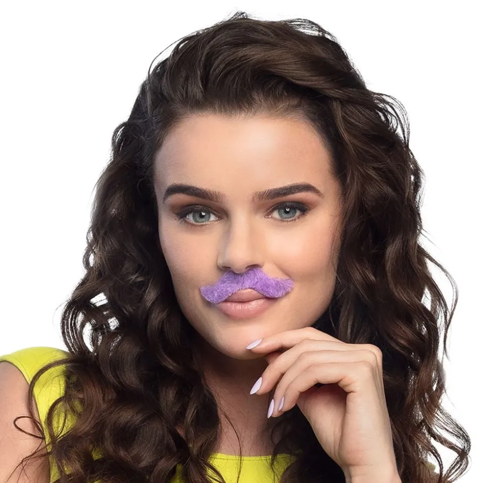 Mustascher Neonfärgade