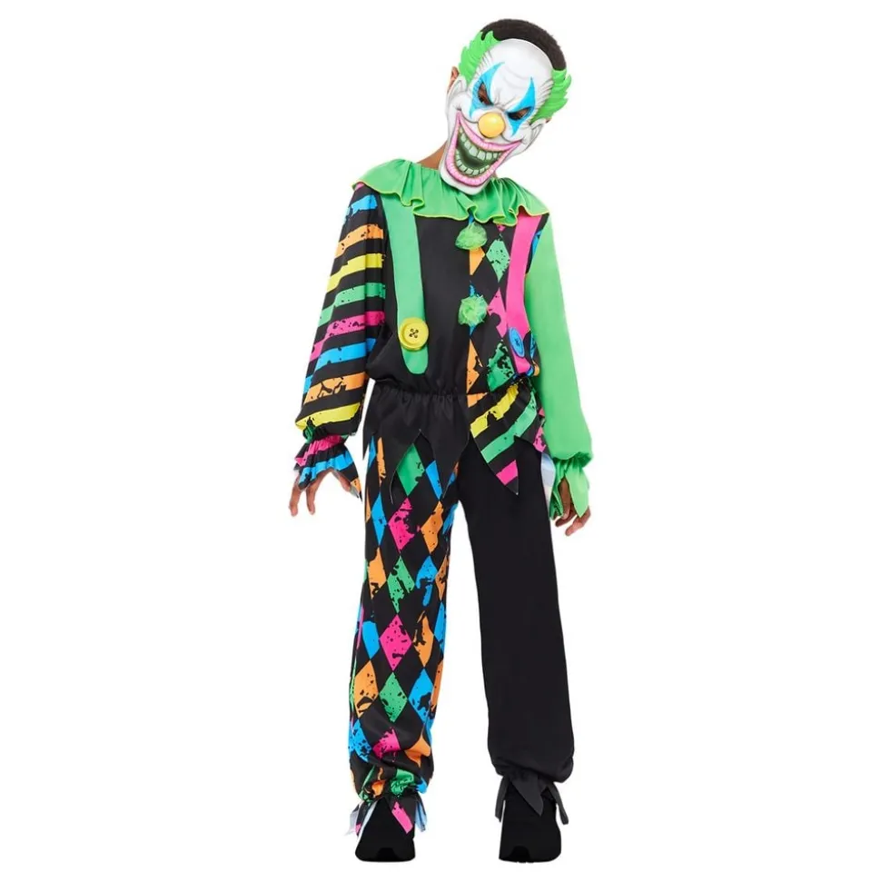 Neon Clown Barn Maskeraddräkt