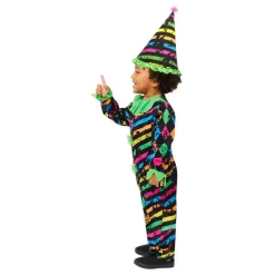 Neon Clown Bebis Maskeraddräkt