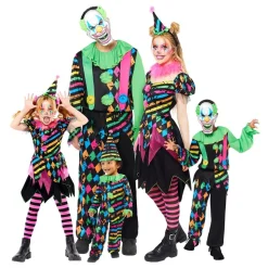 Neon Clown Bebis Maskeraddräkt