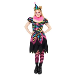 Neon Clown Klänning Maskeraddräkt
