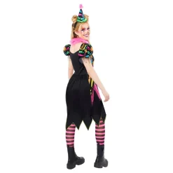 Neon Clown Klänning Maskeraddräkt