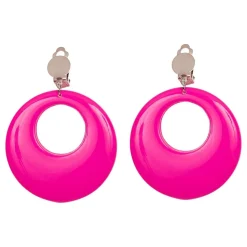 Neonrosa Örhängen