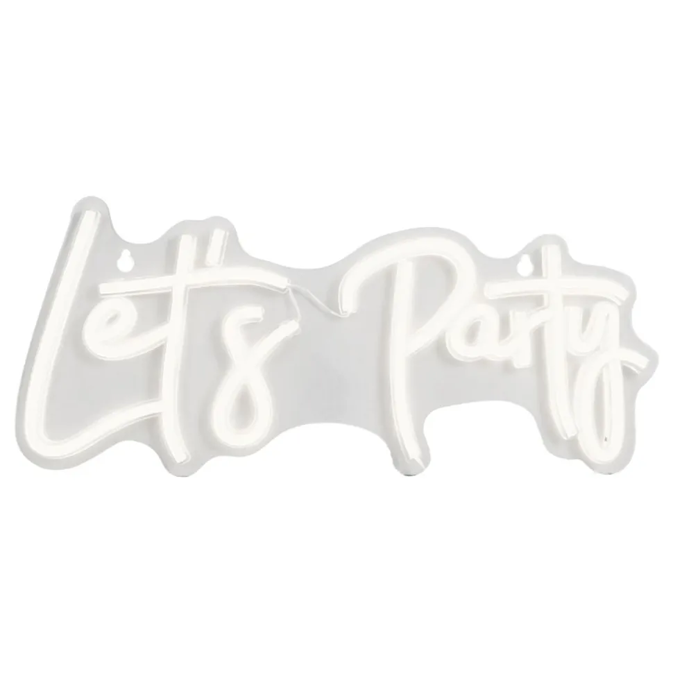 Neonskylt Let's Party