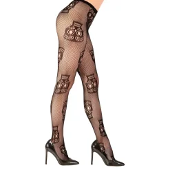 Nätstrumpbyxor Day of the Dead