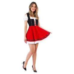 Oktoberfestklänning Dirndl Röd