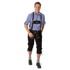Oktoberfest Lederhosen Deluxe Svarta