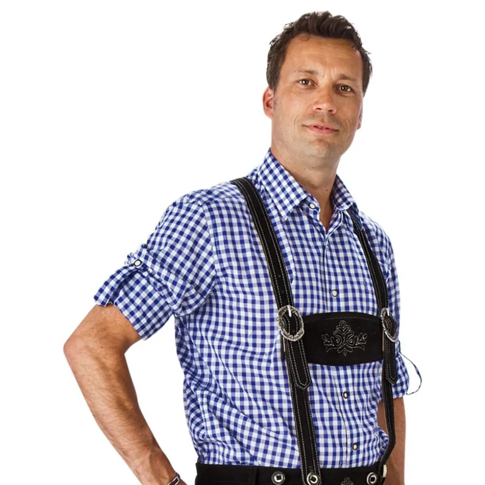 Oktoberfest Skjorta Blå