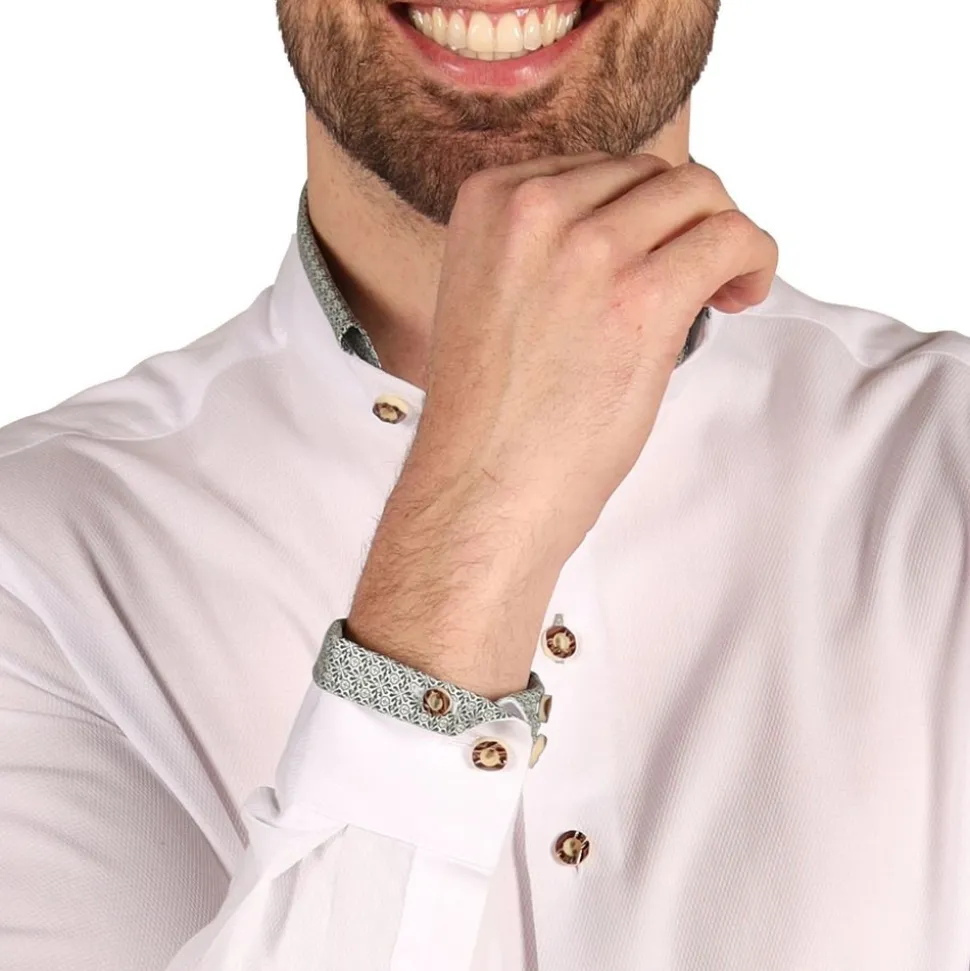 Oktoberfest Skjorta Herr Vit Deluxe