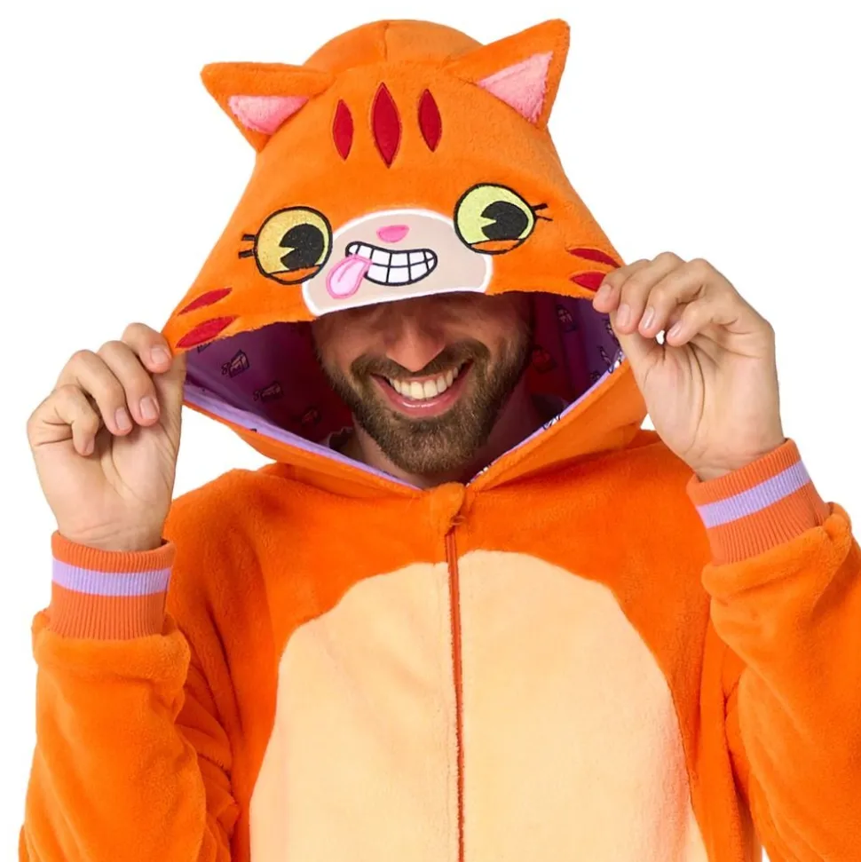 OppoSuits Röd Katt Onesie