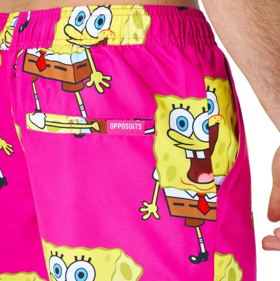 OppoSuits Svampbob Fyrkant Pink Shorts Kostym