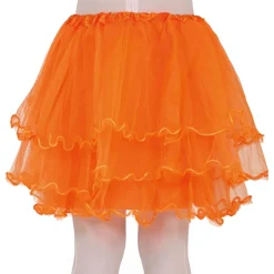 Orange Volangkjol för Barn
