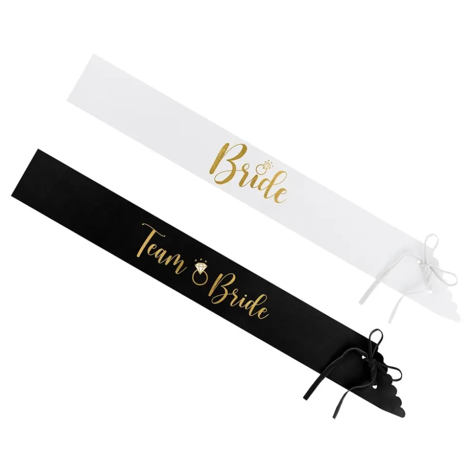 Ordensband Bride & Bride Squad Svart/Vit