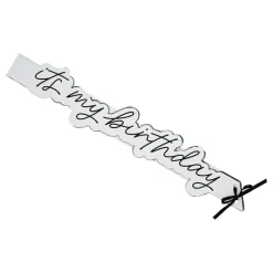 Ordensband It's My Birthday Silver