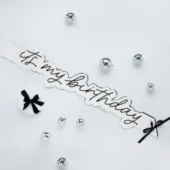 Ordensband It's My Birthday Silver