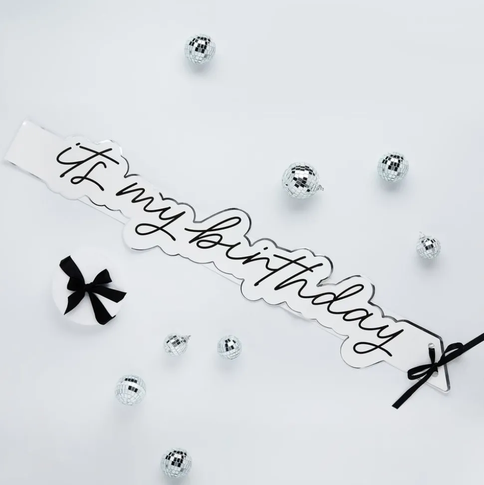 Ordensband It's My Birthday Silver