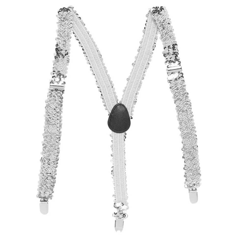 Paljetthängslen Silver