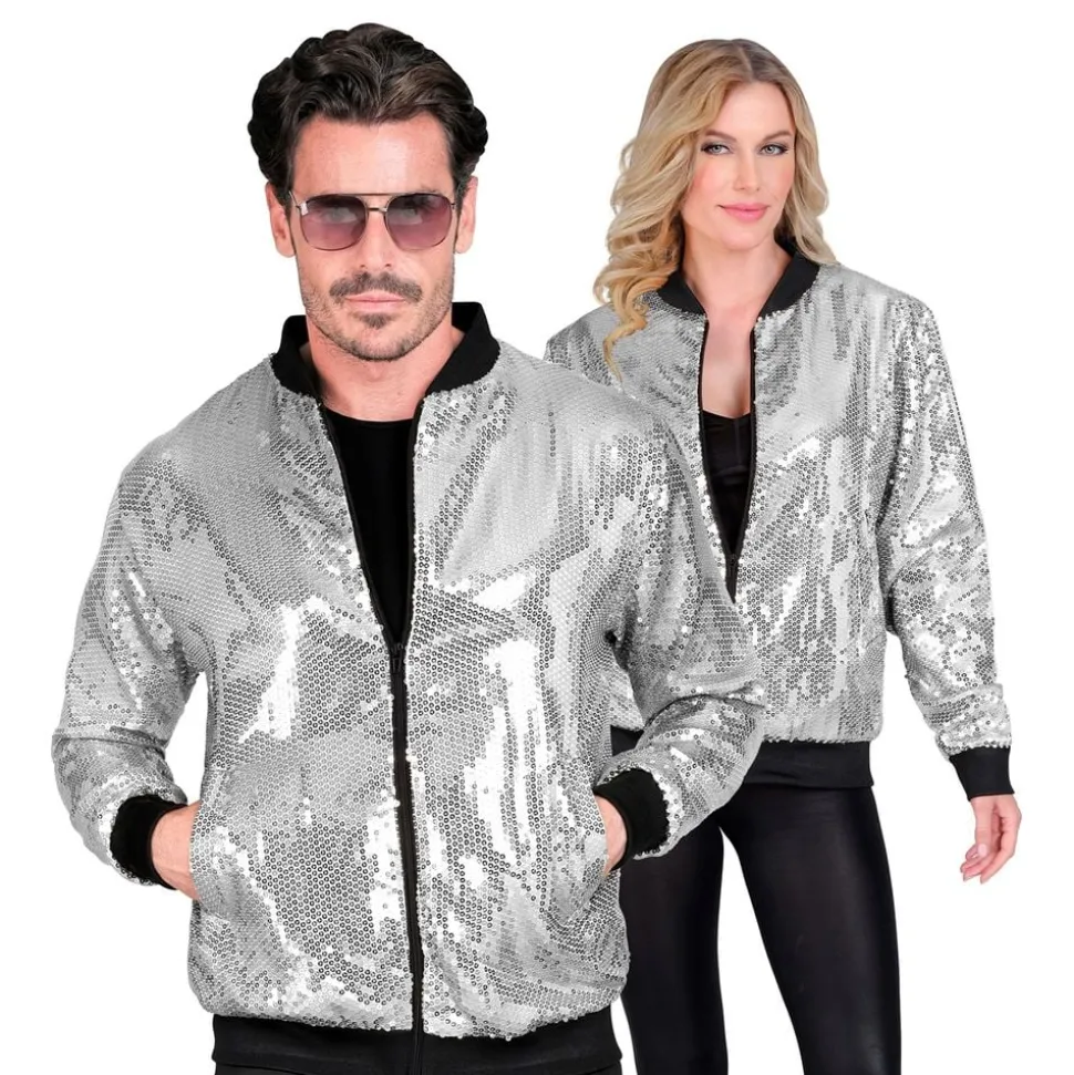 Paljettjacka Silver med Paljetter
