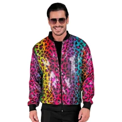 Paljettjacka Rainbow Leopard