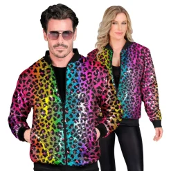 Paljettjacka Rainbow Leopard