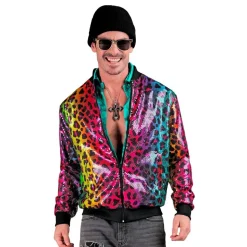 Paljettjacka Rainbow Leopard