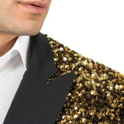Paljettkavaj Herr Guld