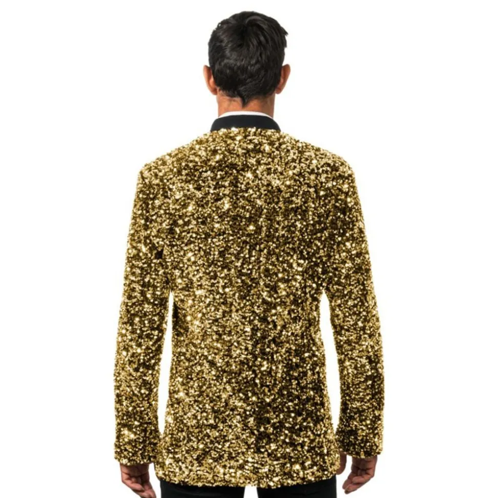 Paljettkavaj Herr Guld
