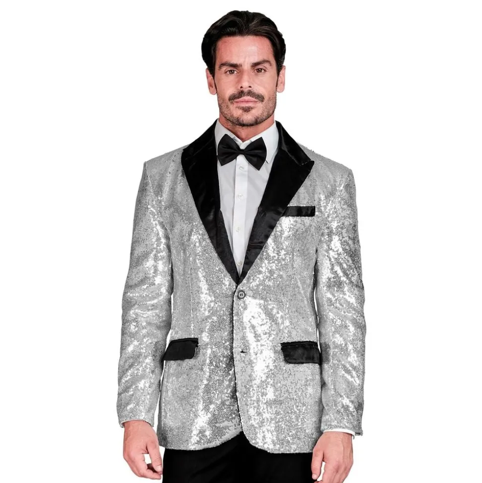 Paljettkavaj Herr Silver
