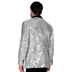 Paljettkavaj Herr Silver