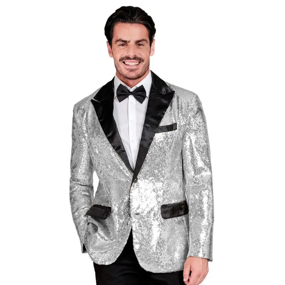 Paljettkavaj Herr Silver